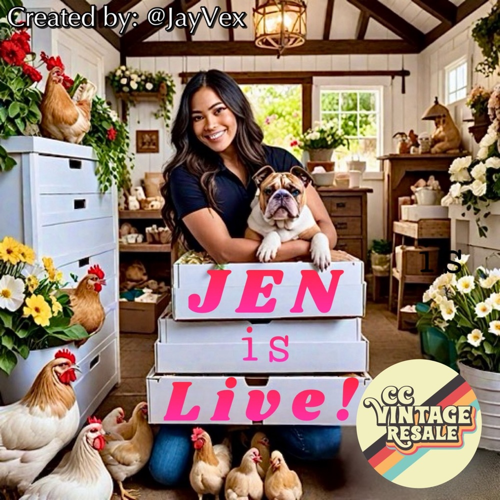 💌 @ccvintageresale Jen is LIVE ✨ Pop in anytime relaxed vibes & cute finds - Picture 14 of 15